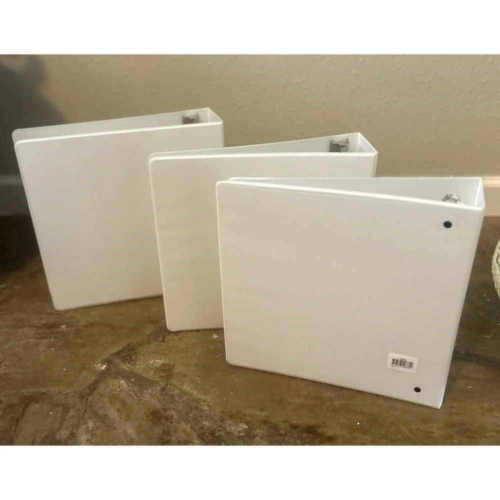 3 Inch White Office Max Binders Lot Of 3